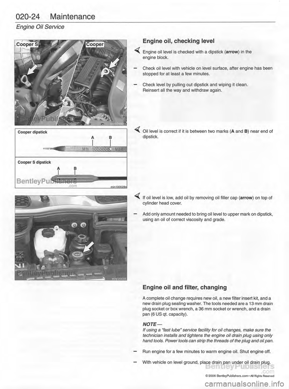 MINI COOPER 2002  Service Service Manual 