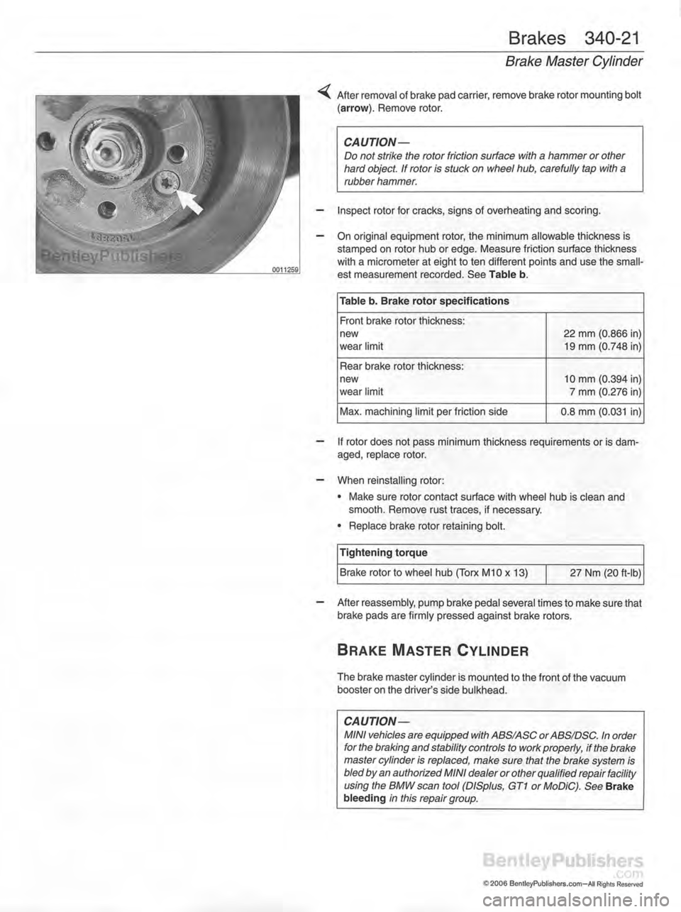MINI COOPER 2002 Service Repair Manual MINI COOPER 2002 Service Repair Manual