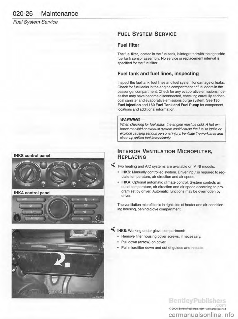 MINI COOPER 2002  Service Service Manual 