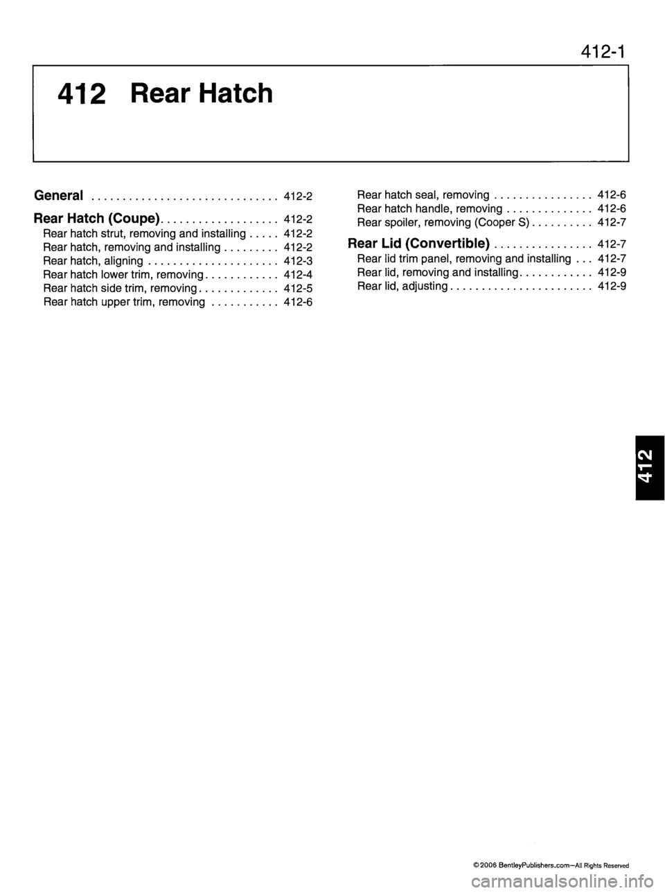 MINI COOPER 2002 Service Repair Manual MINI COOPER 2002 Service Repair Manual