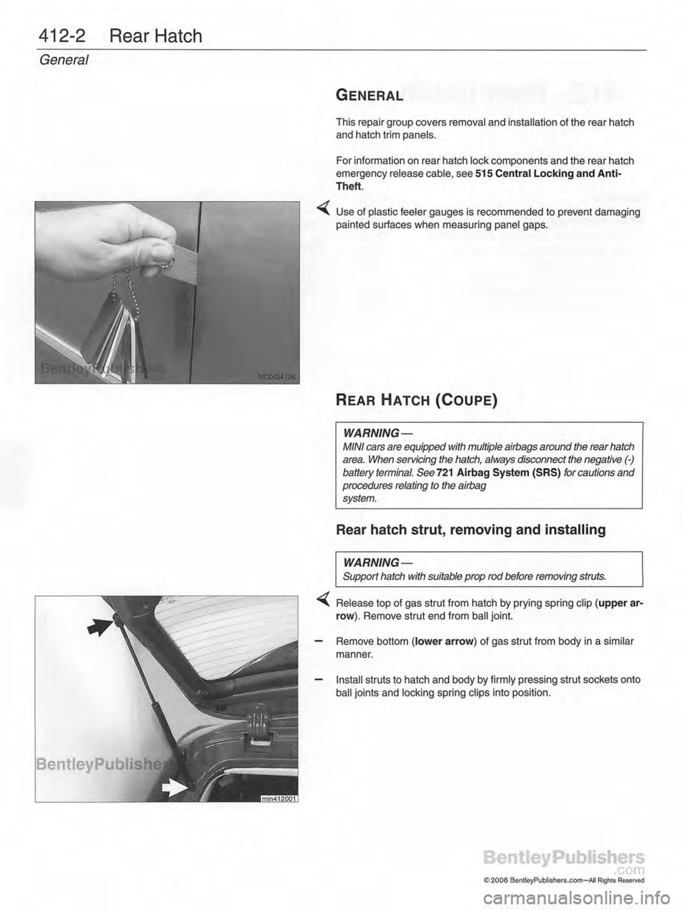 MINI COOPER 2002 Service Repair Manual MINI COOPER 2002 Service Repair Manual