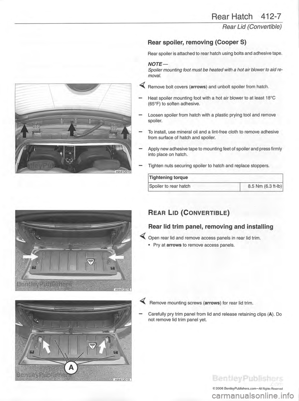 MINI COOPER 2002 Service Repair Manual MINI COOPER 2002 Service Repair Manual