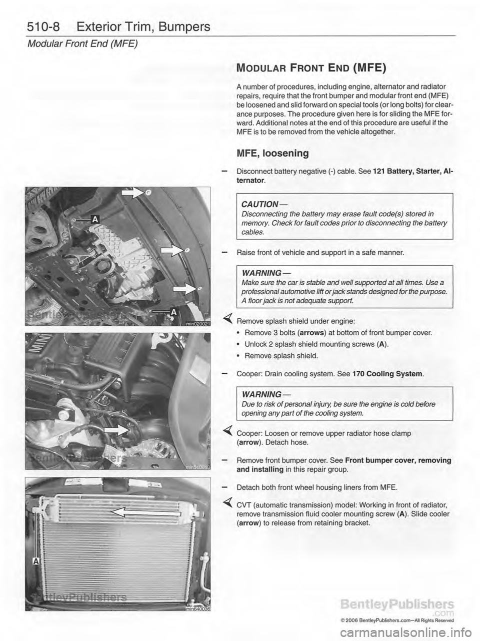 MINI COOPER 2002  Service Repair Manual 