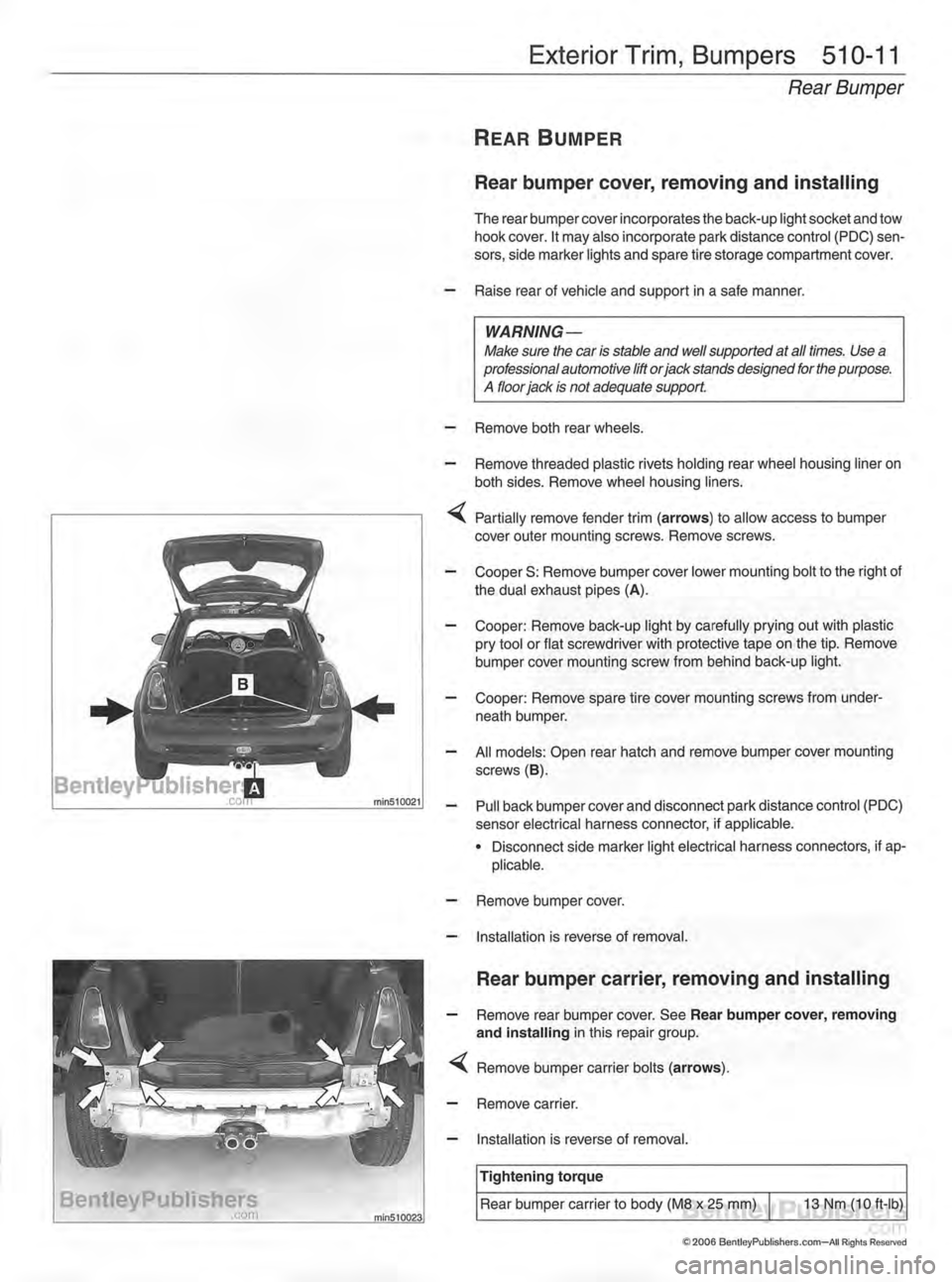 MINI COOPER 2002 Service Repair Manual MINI COOPER 2002 Service Repair Manual