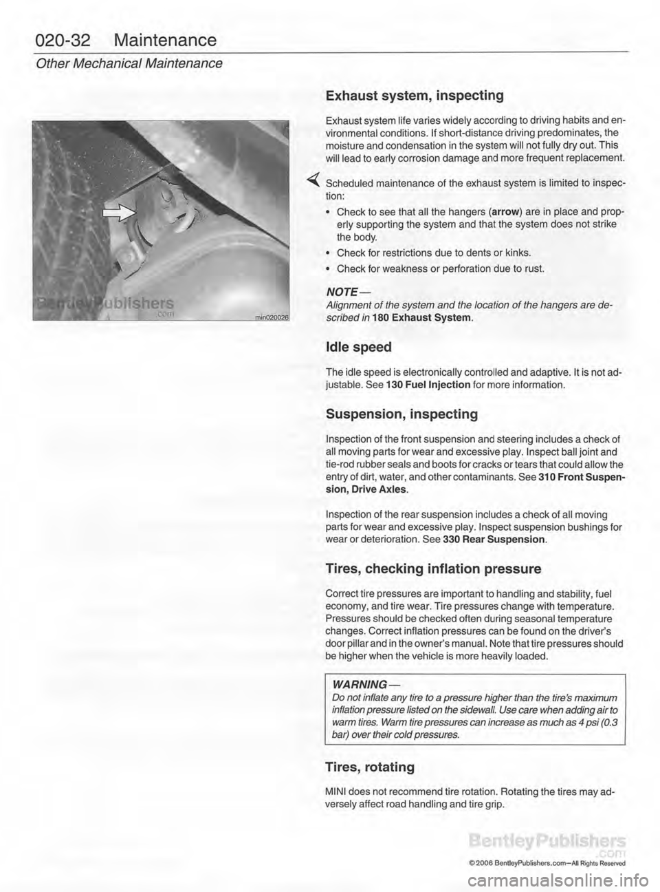 MINI COOPER 2002  Service Workshop Manual 