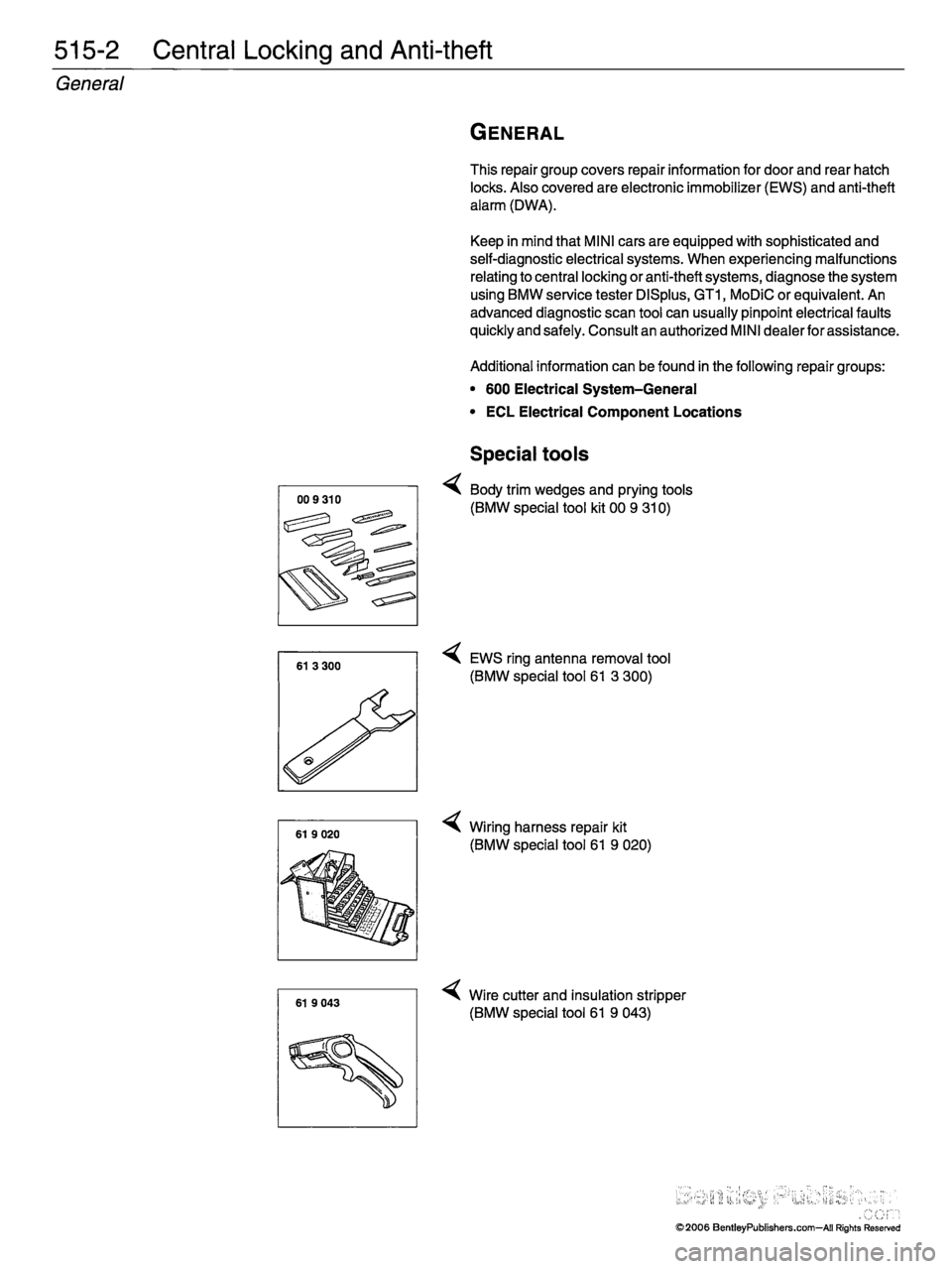 MINI COOPER 2002  Service Repair Manual 