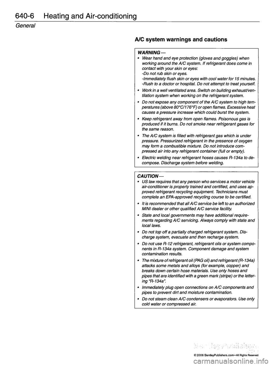 MINI COOPER 2002  Service Repair Manual 