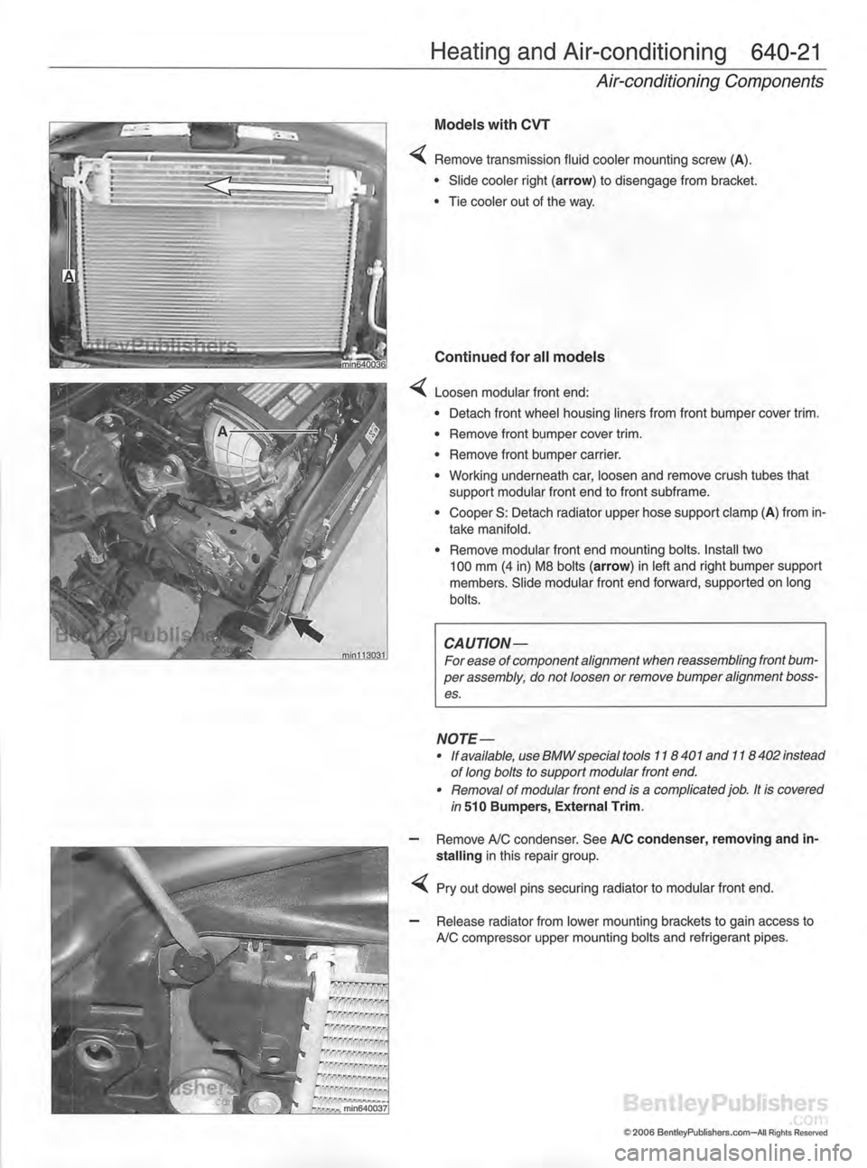 MINI COOPER 2002  Service Repair Manual 