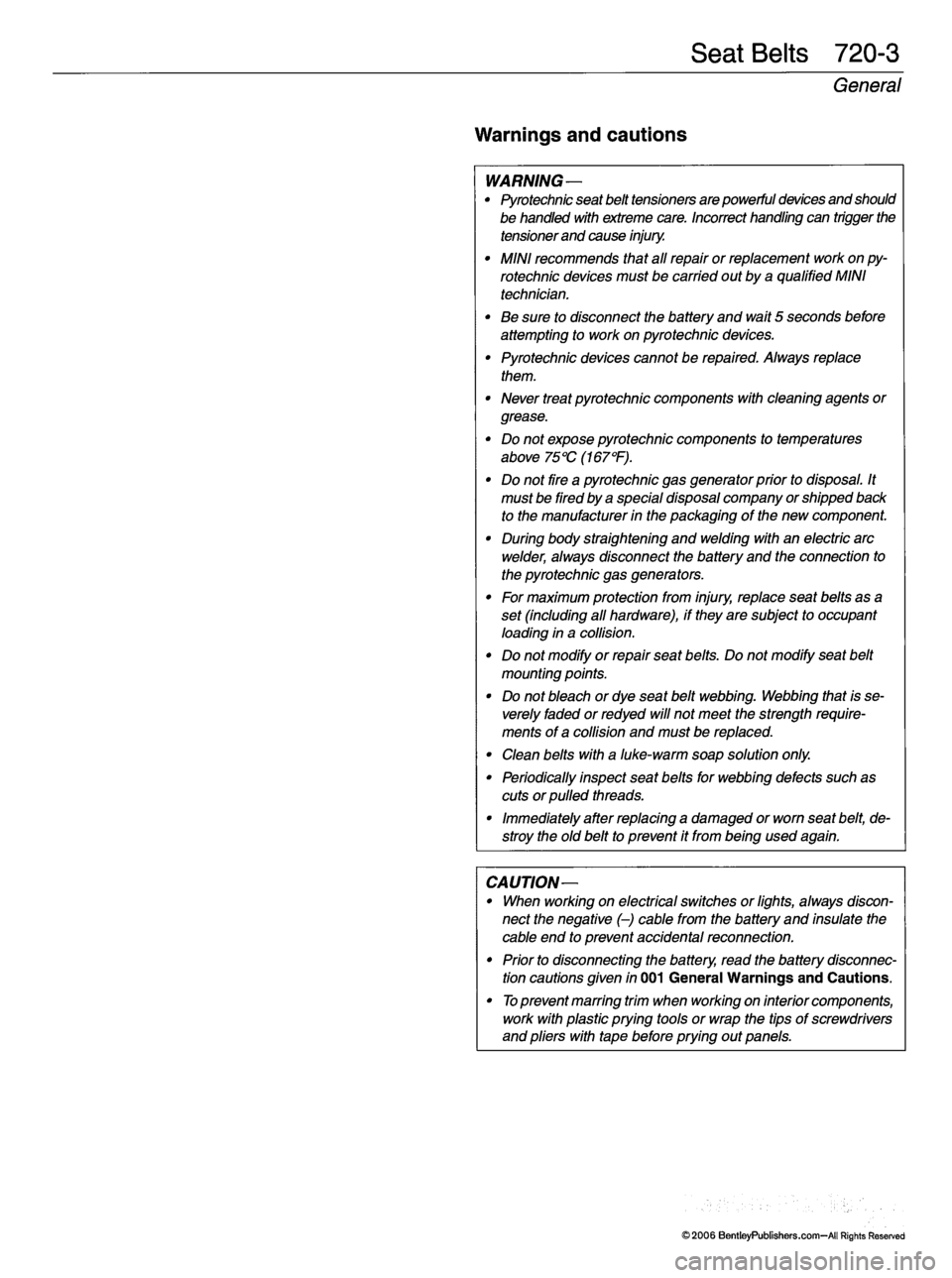 MINI COOPER 2002 Service Repair Manual MINI COOPER 2002 Service Repair Manual