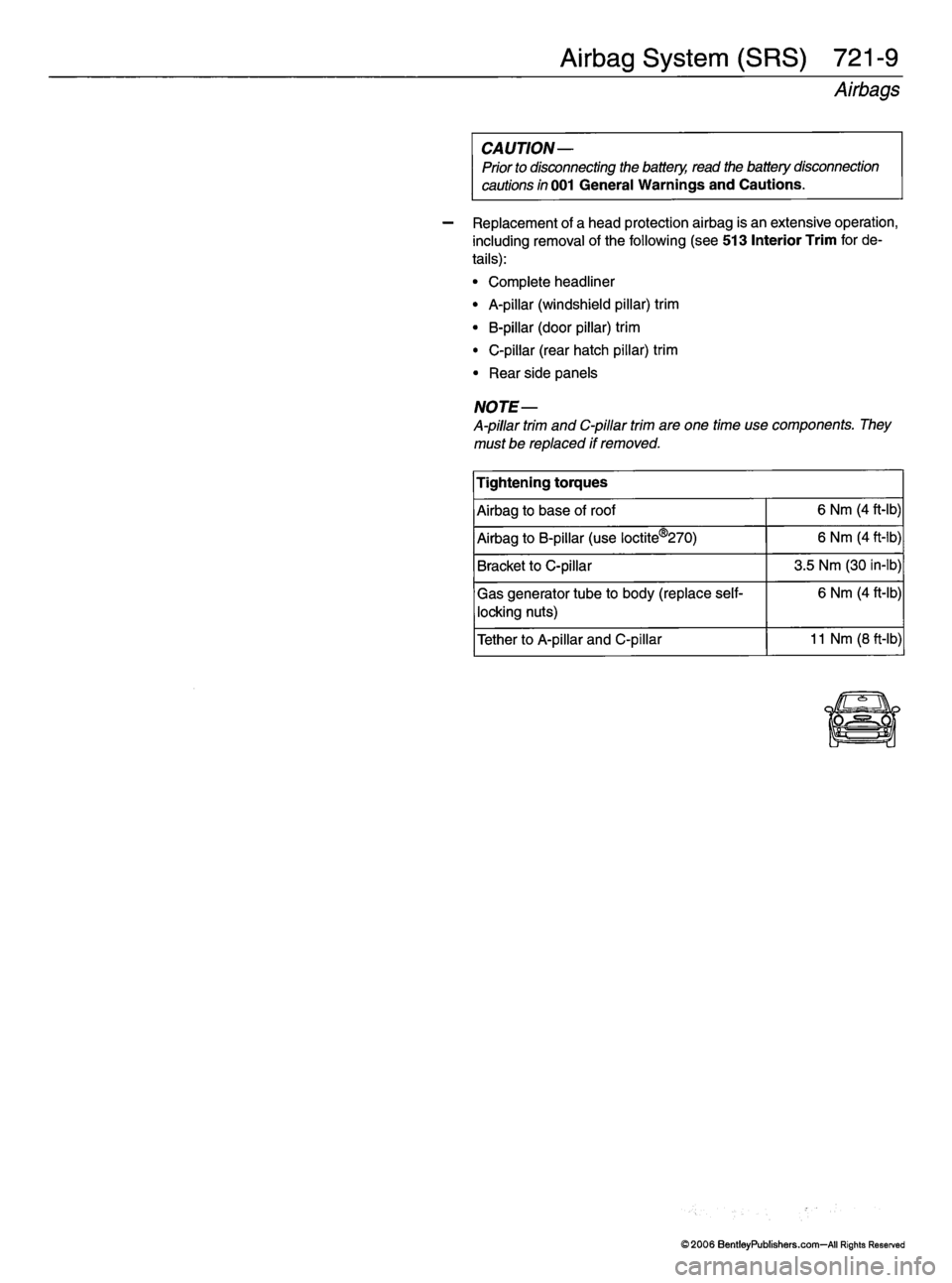 MINI COOPER 2002 Service Repair Manual MINI COOPER 2002 Service Repair Manual