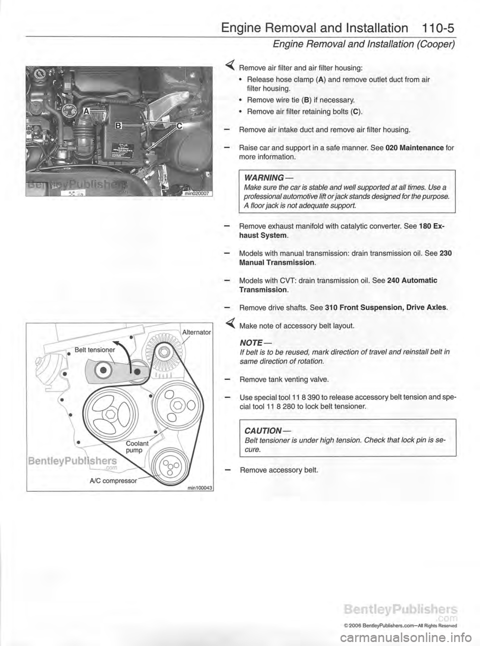 MINI COOPER 2002  Service Manual Online 