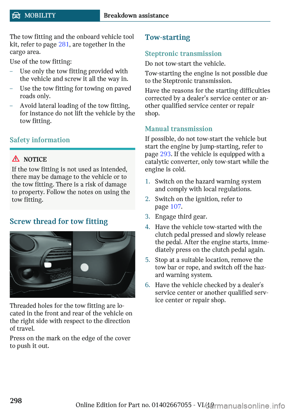 MINI CLUBMAN 2020  Owners Manual �m�