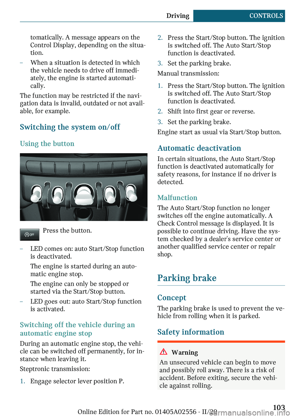 MINI CLUBMAN 2021  Owners Manual �
