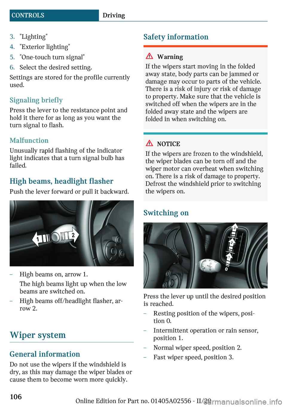 MINI CLUBMAN 2021  Owners Manual c