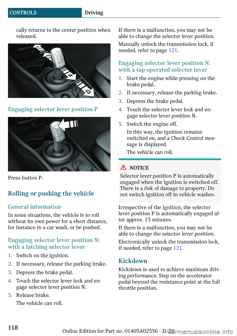MINI CLUBMAN 2021  Owners Manual �c�