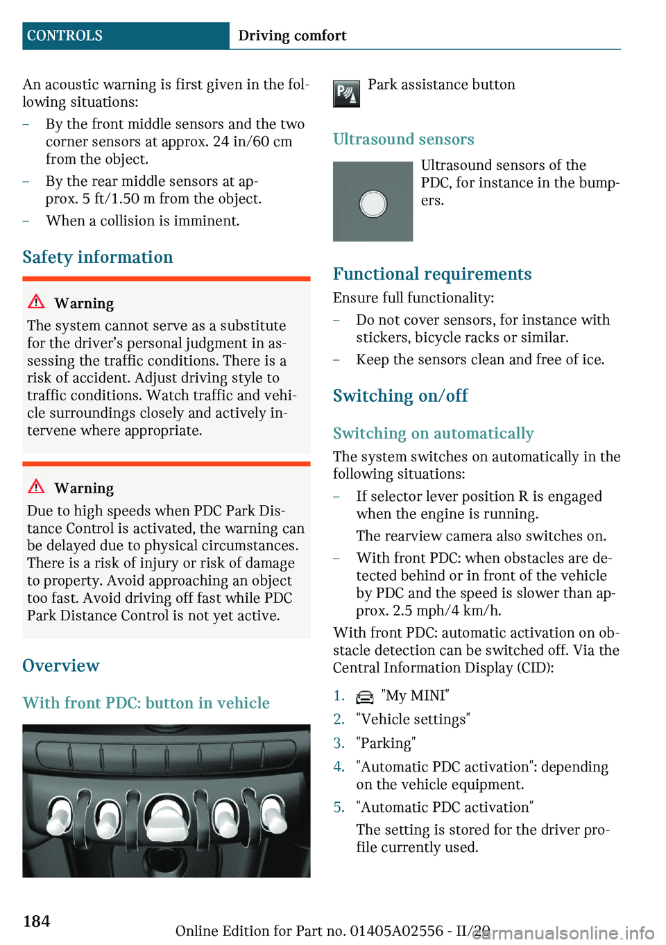 MINI CLUBMAN 2021  Owners Manual ��n��