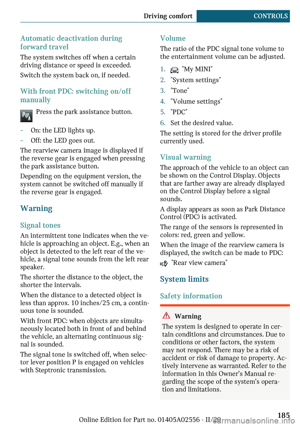 MINI CLUBMAN 2021  Owners Manual ��