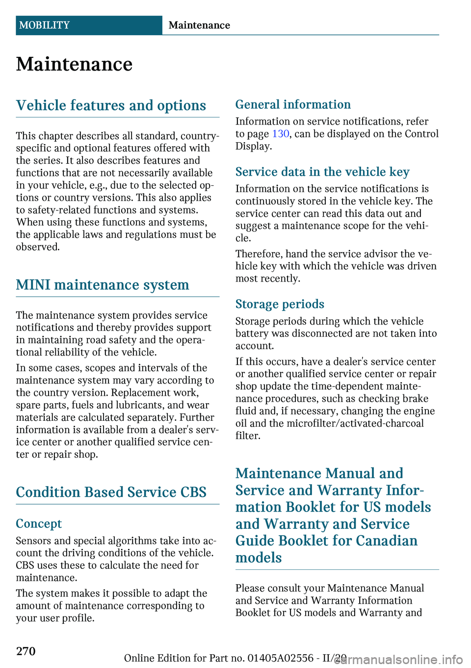 MINI CLUBMAN 2021  Owners Manual �M�