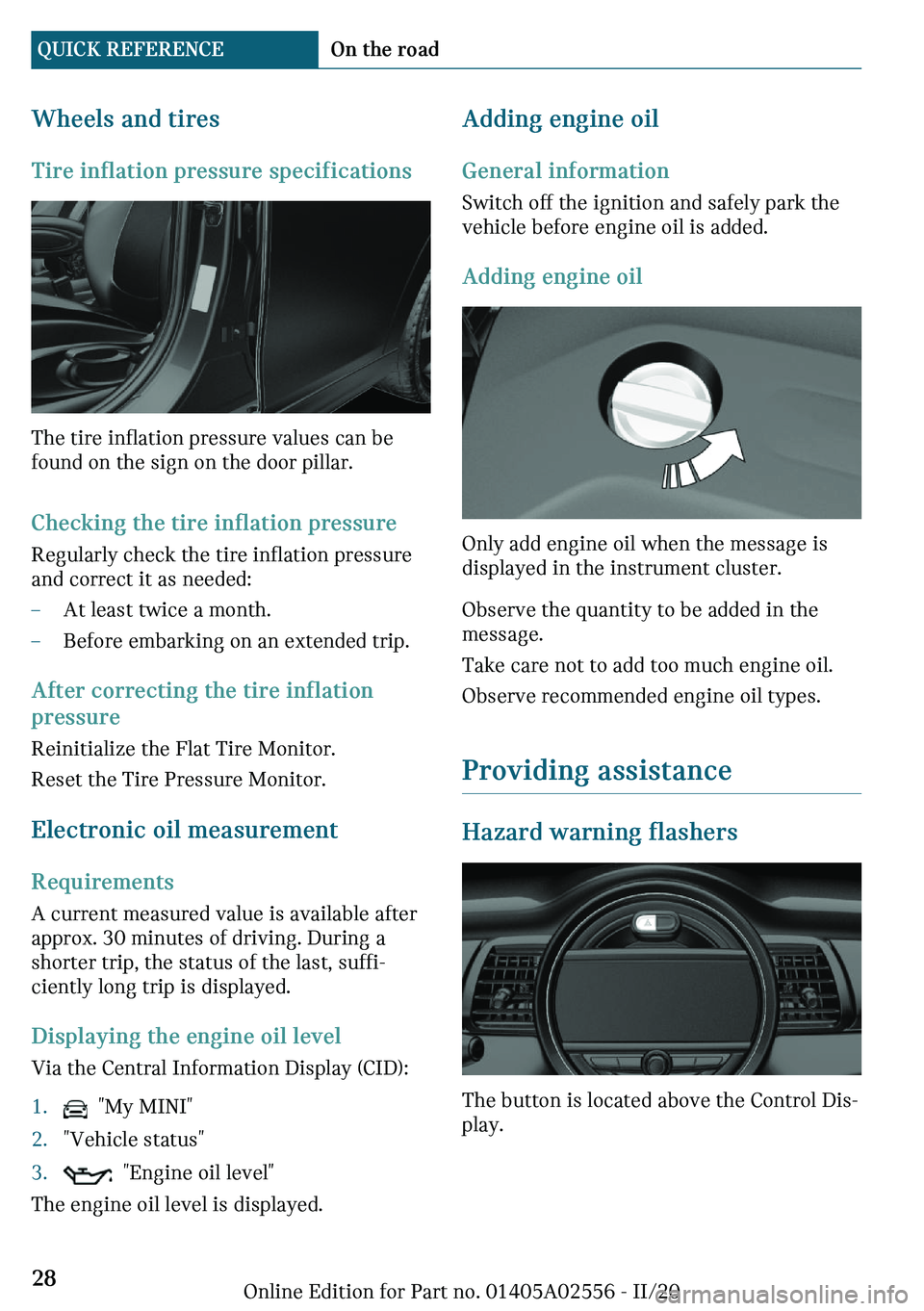 MINI CLUBMAN 2021 Owners Manual �W�