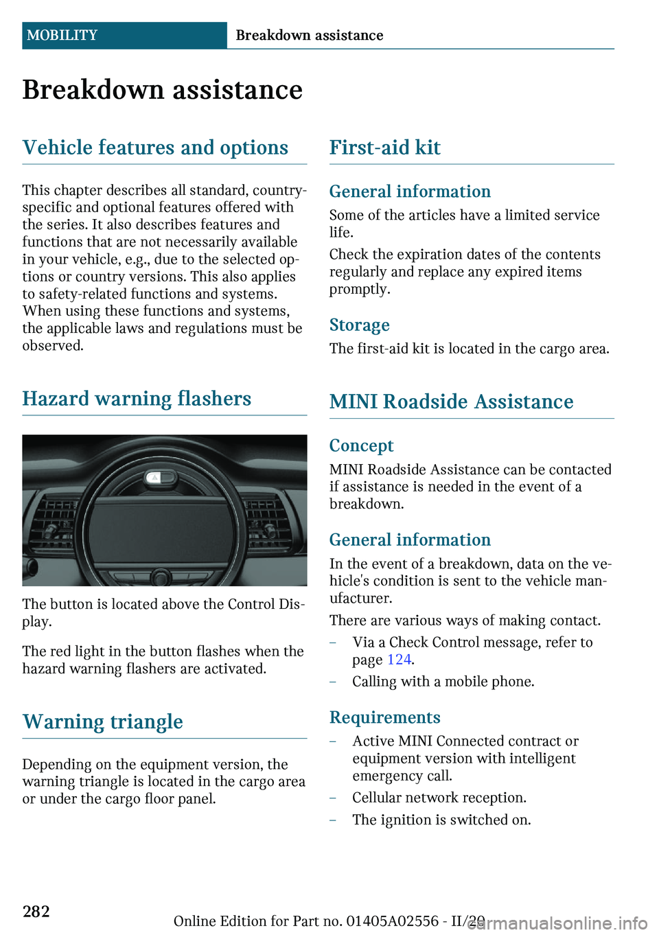MINI CLUBMAN 2021  Owners Manual �B�r�