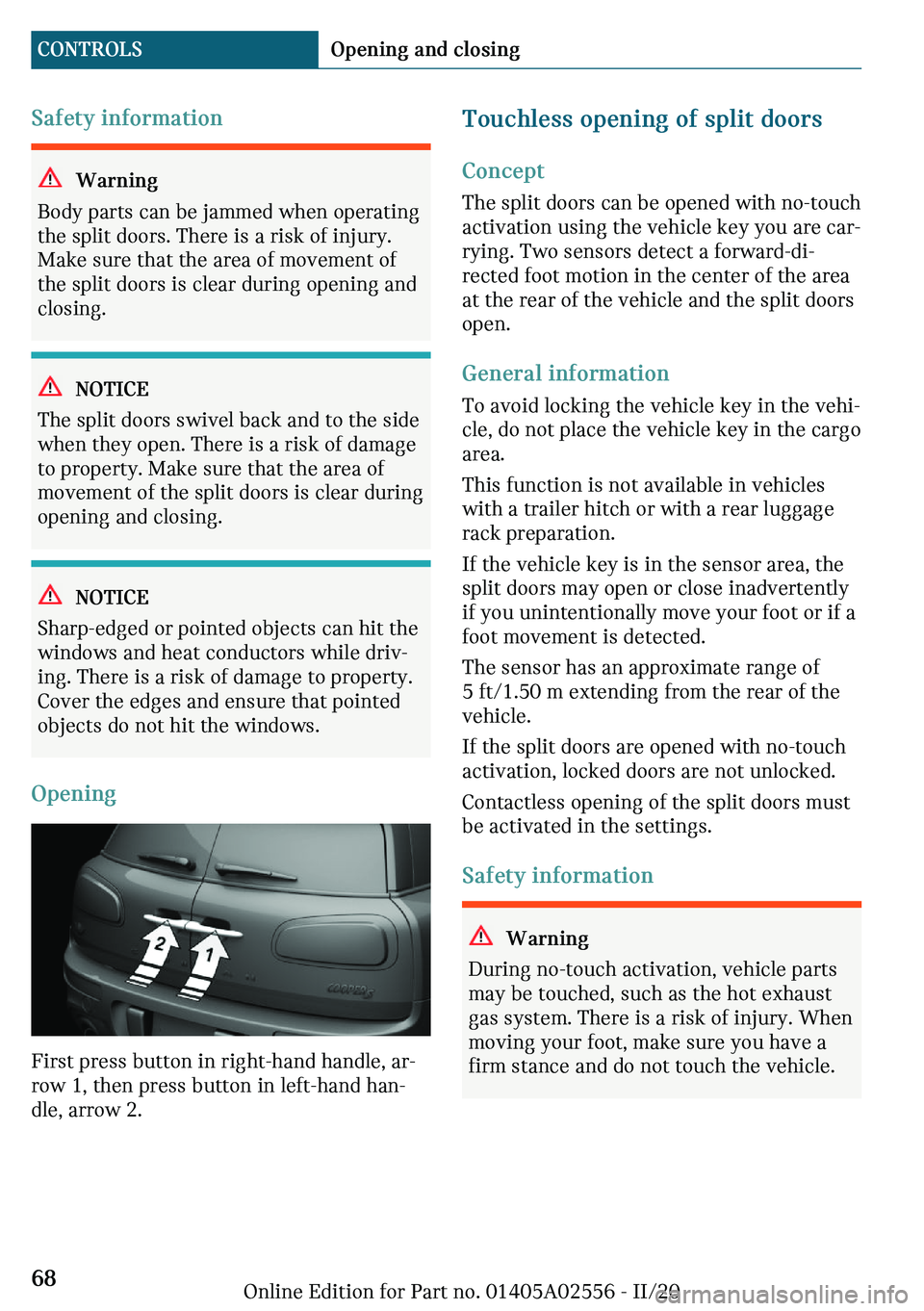 MINI CLUBMAN 2021 Repair Manual �d�