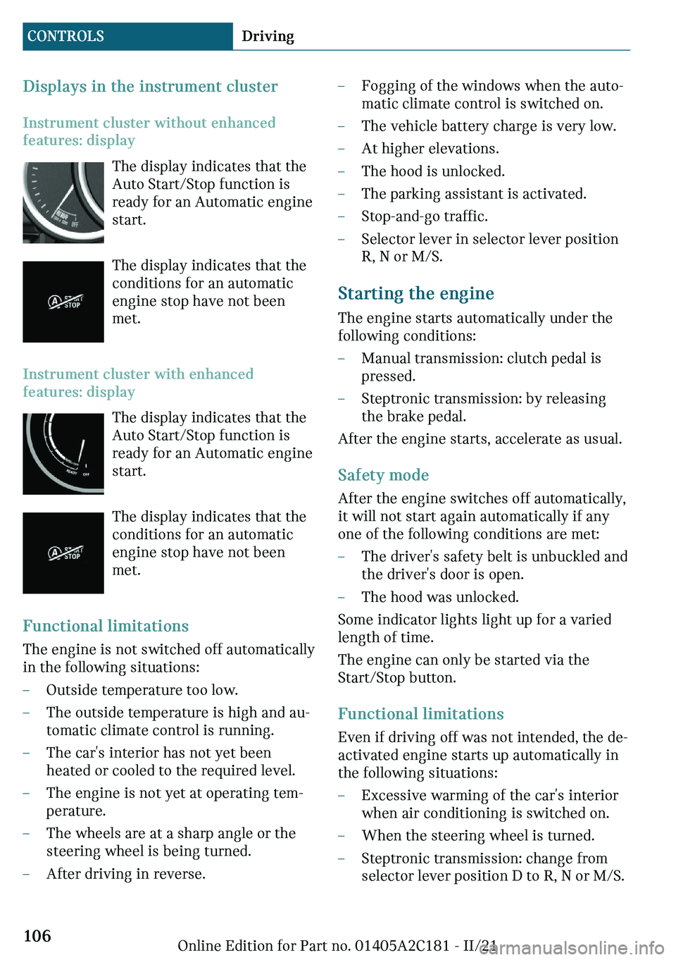 MINI CLUBMAN 2022  Owners Manual ��