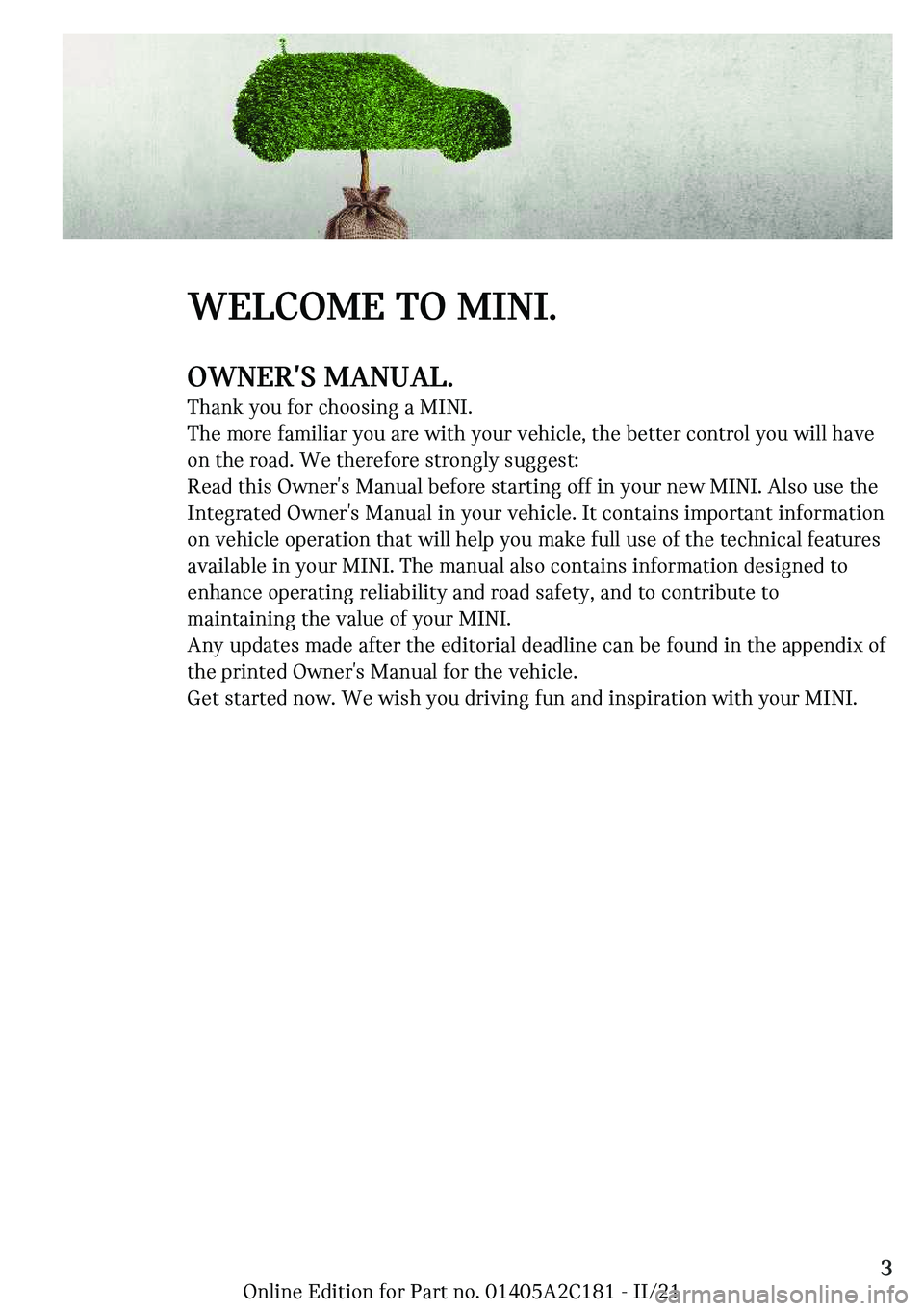 MINI CLUBMAN 2022  Owners Manual �W��A�C�O�M���m�O��M�-�N�-c�O�W�N��`
