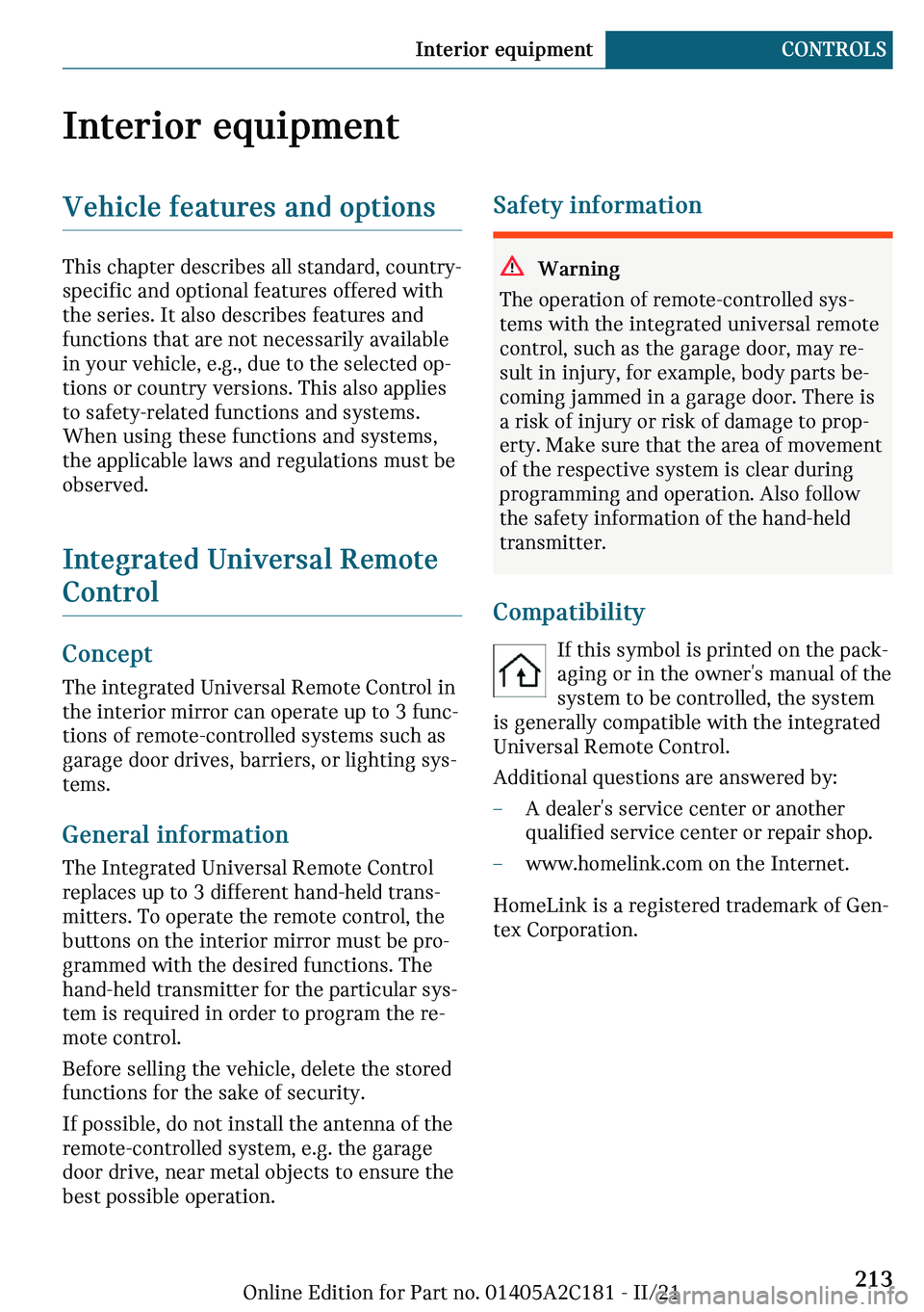 MINI CLUBMAN 2022  Owners Manual �-�n�