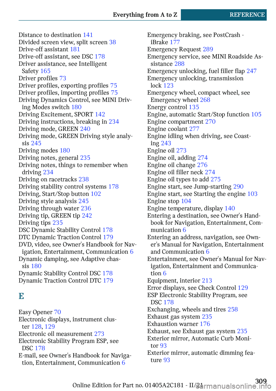 MINI CLUBMAN 2022  Owners Manual ��