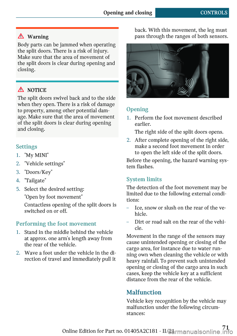 MINI CLUBMAN 2022 Manual PDF �W�