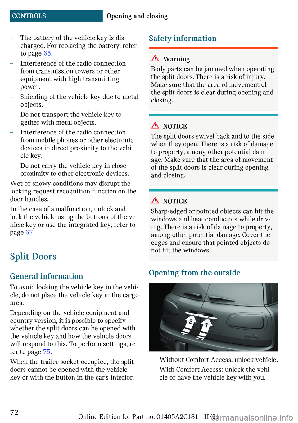 MINI CLUBMAN 2022 Manual PDF 