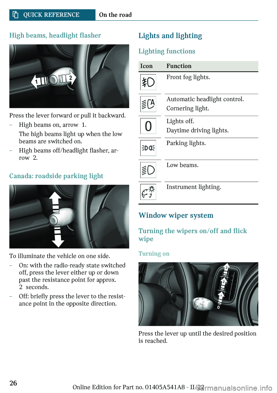MINI CLUBMAN 2023 Owners Manual �*�