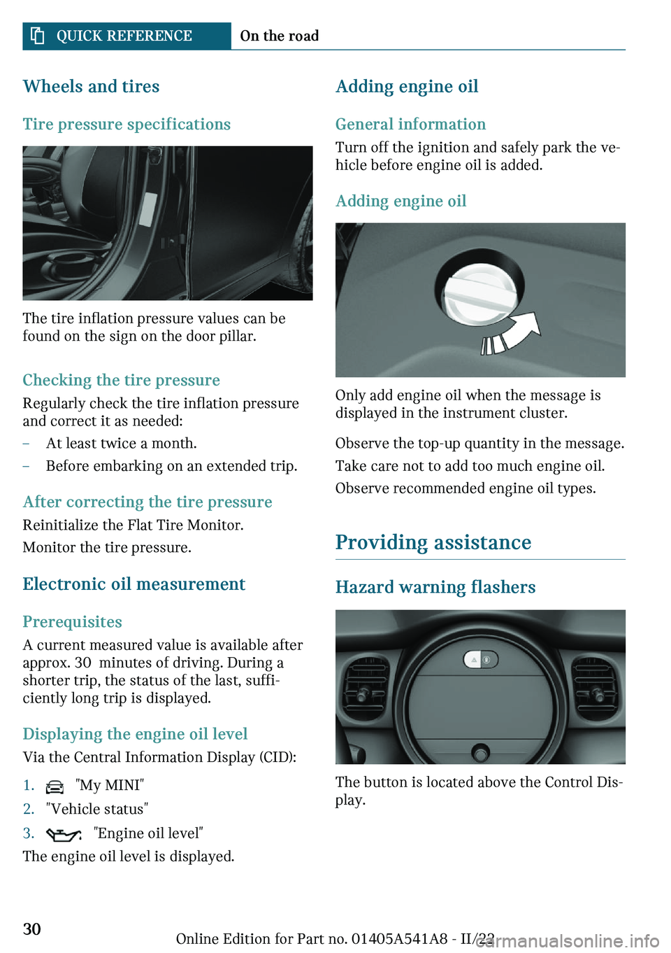 MINI CLUBMAN 2023 Owners Manual �W�