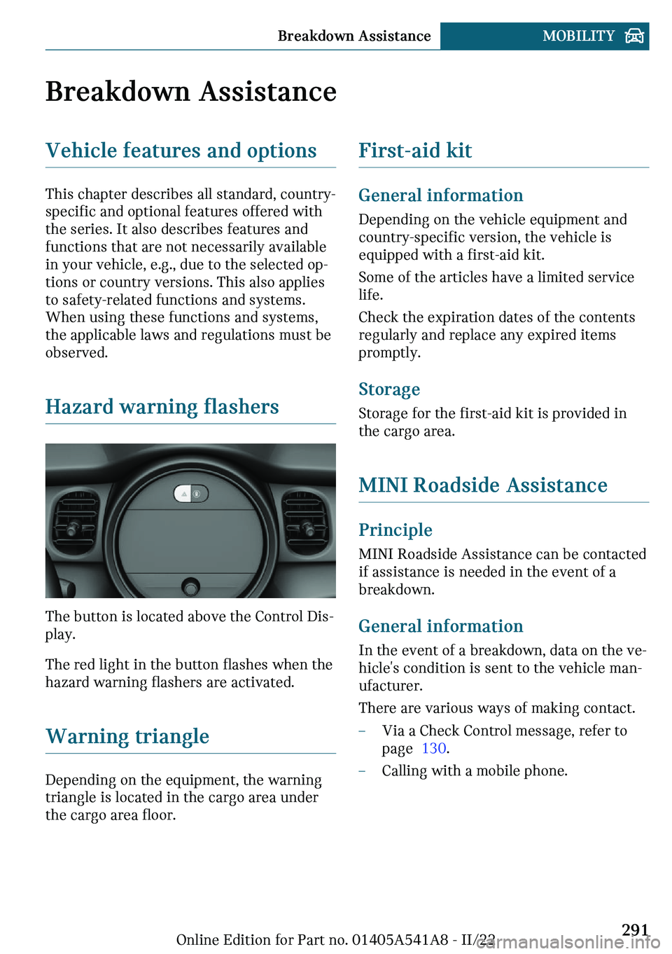 MINI CLUBMAN 2023  Owners Manual �B�r�