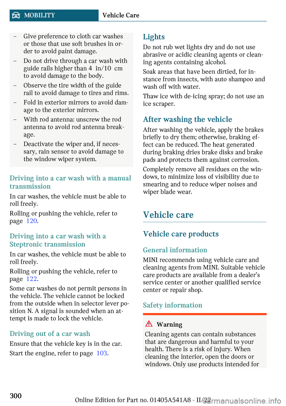 MINI CLUBMAN 2023  Owners Manual 
