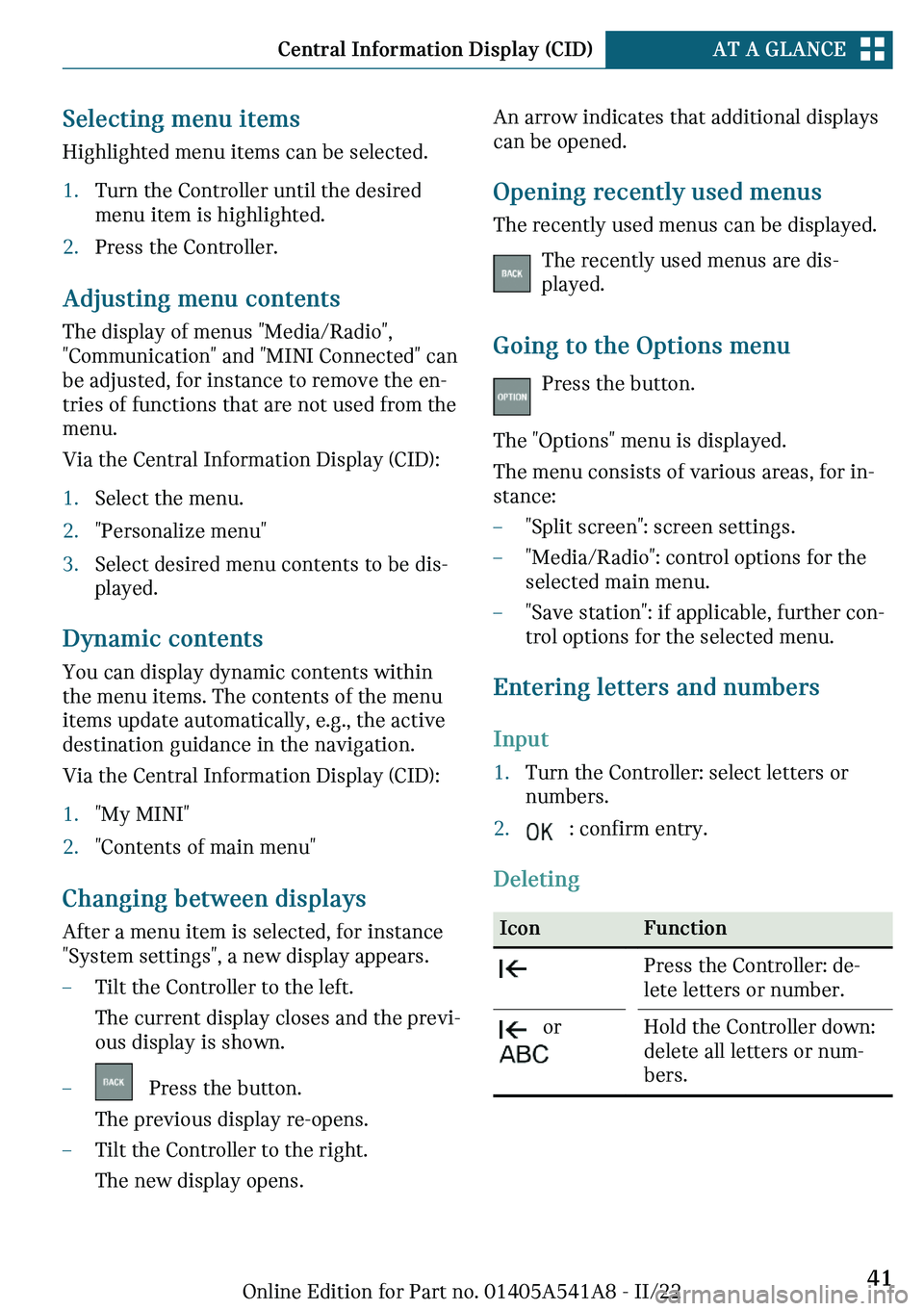 MINI CLUBMAN 2023 Service Manual �d�