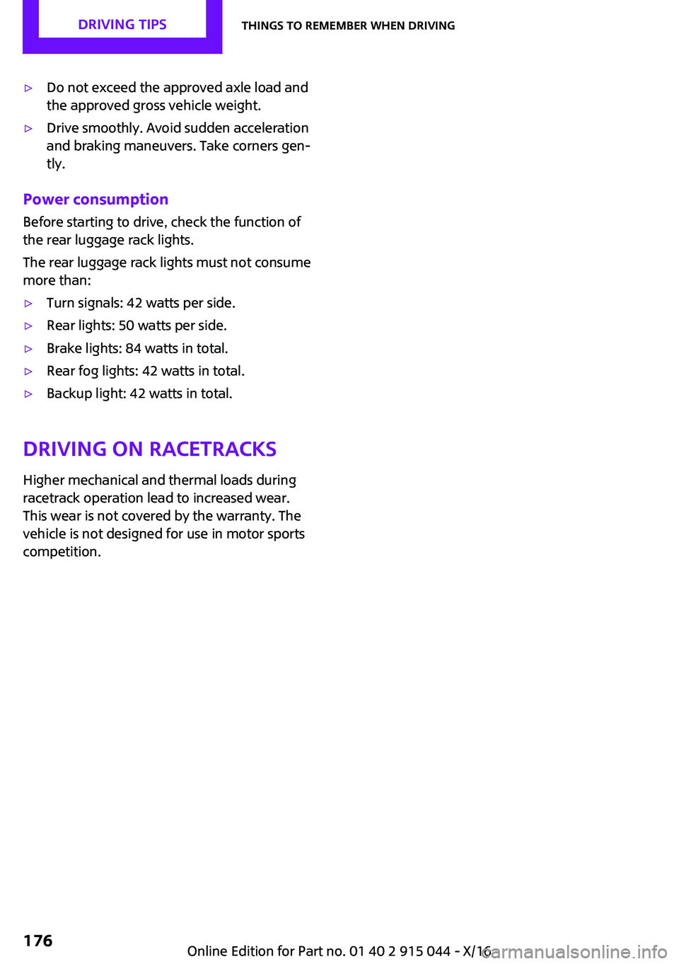 MINI COOPER 2017  Owners Manual '