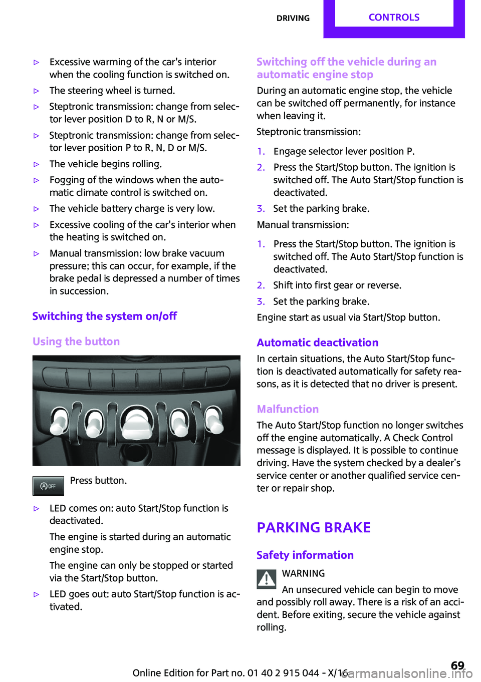 MINI COOPER 2017 Repair Manual '