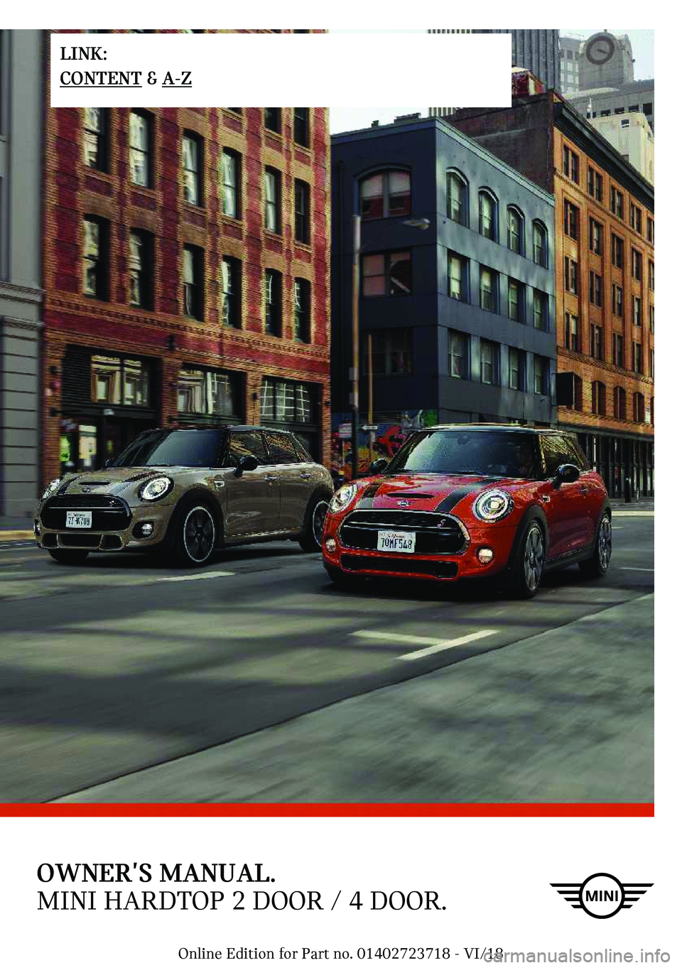 MINI COOPER 2019  Owners Manual �O�W�N��`