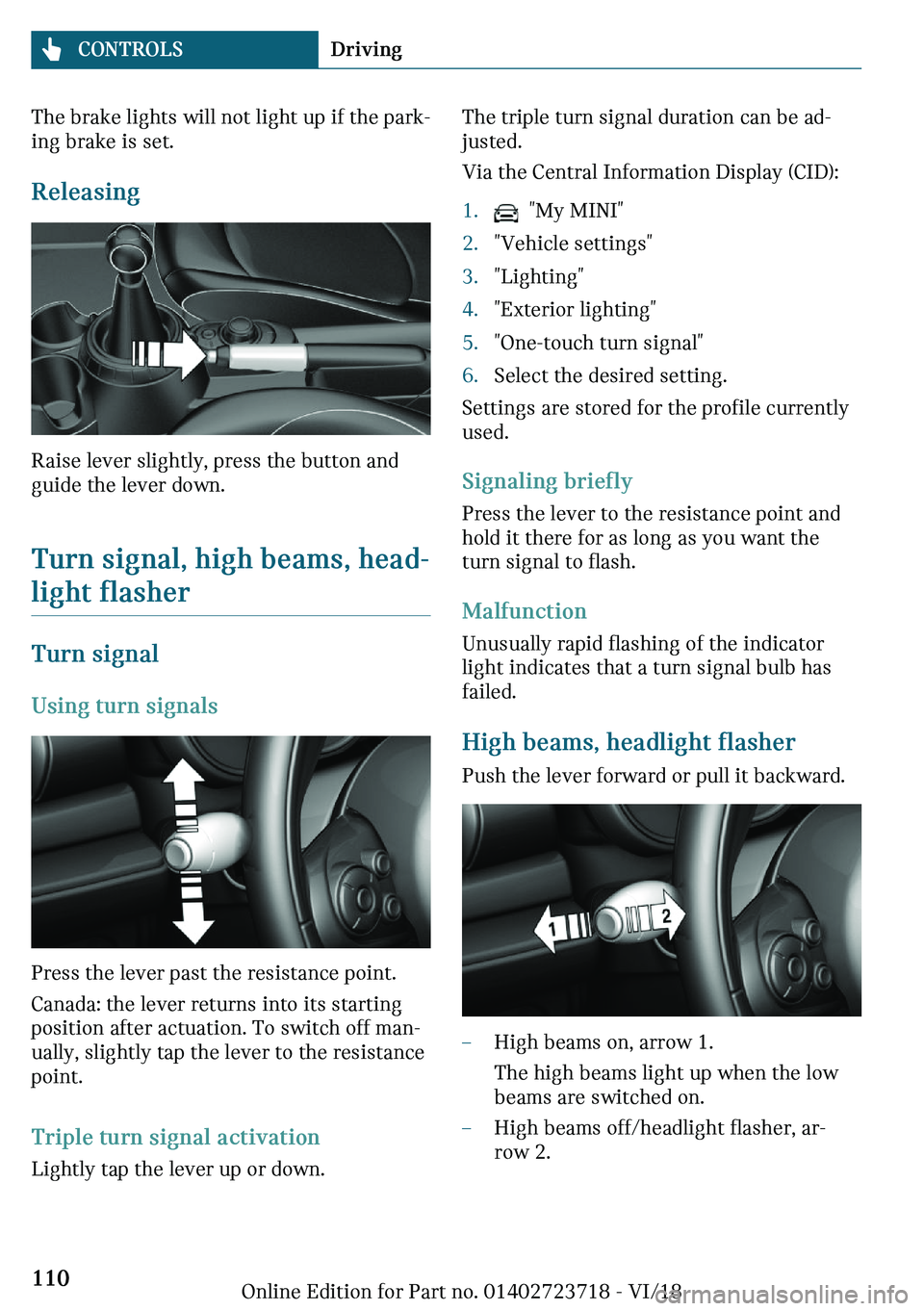 MINI COOPER 2019  Owners Manual �m�