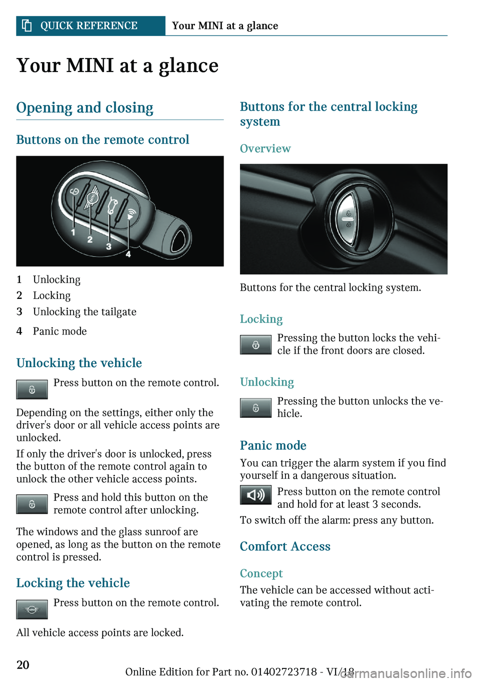 MINI COOPER 2019 User Guide �