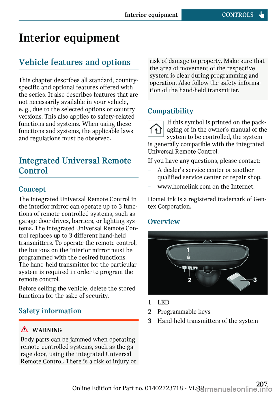 MINI COOPER 2019  Owners Manual �-�n�