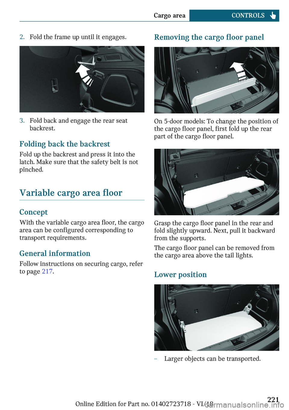 MINI COOPER 2019  Owners Manual c�F�