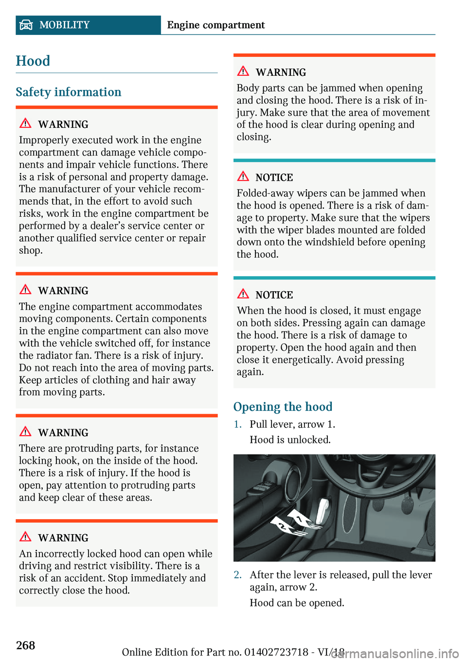 MINI COOPER 2019  Owners Manual �*�