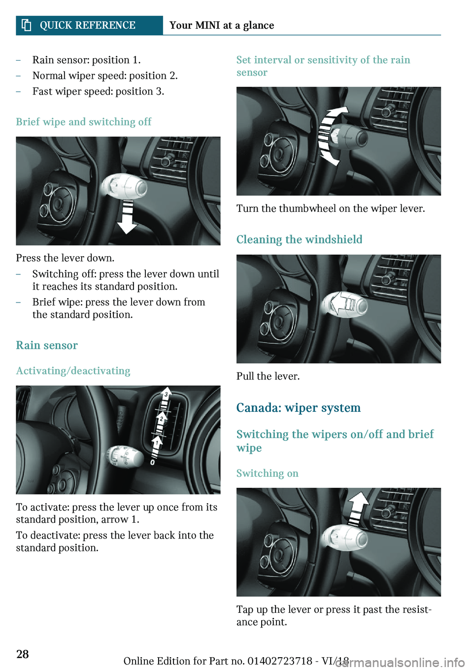 MINI COOPER 2019 Owners Manual 