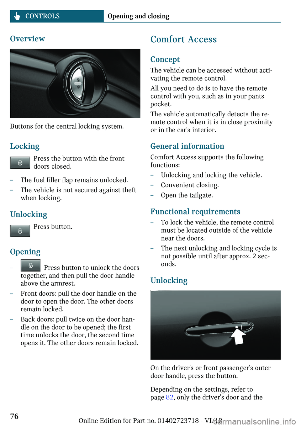 MINI COOPER 2019 Manual PDF �O	�