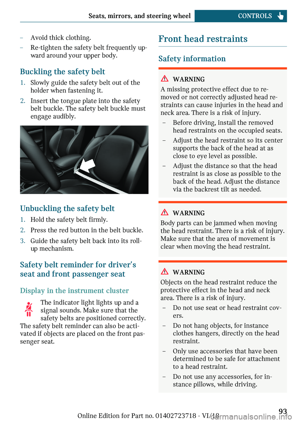 MINI COOPER 2019  Owners Manual 