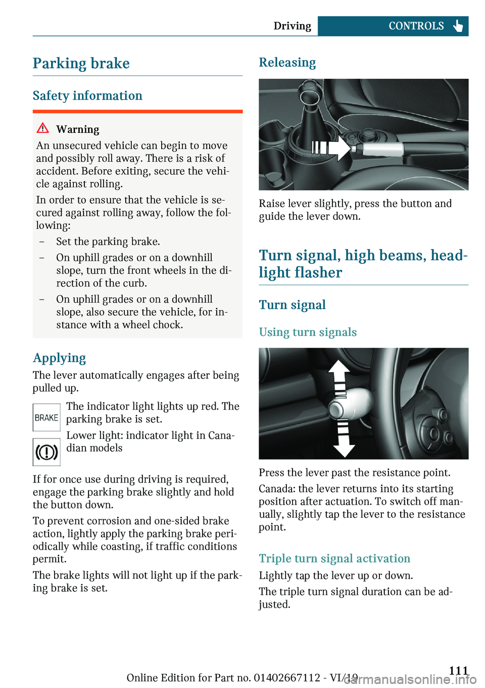 MINI COOPER 2020  Owners Manual �\�