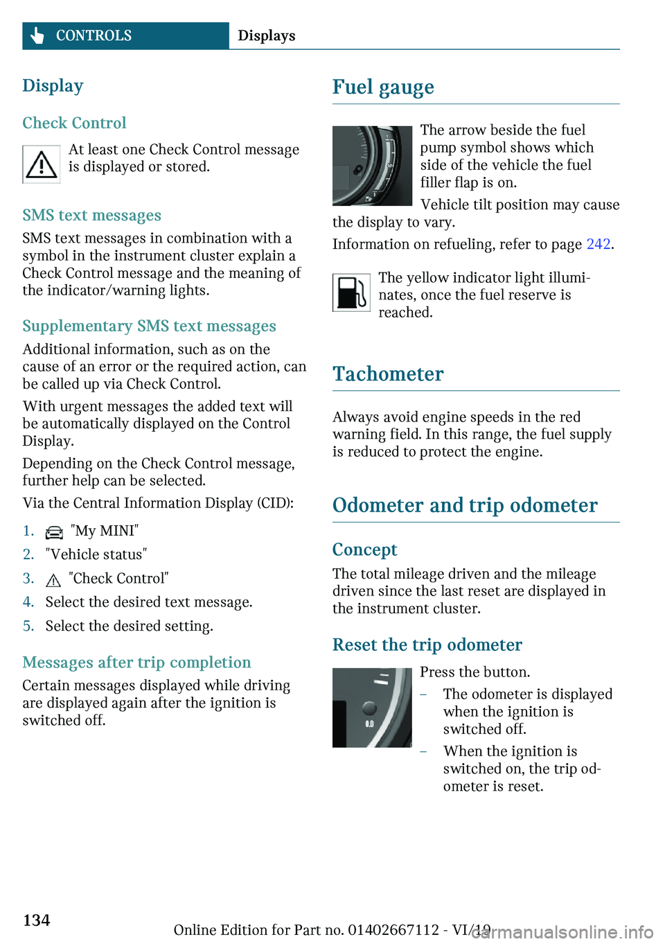 MINI COOPER 2020  Owners Manual ��