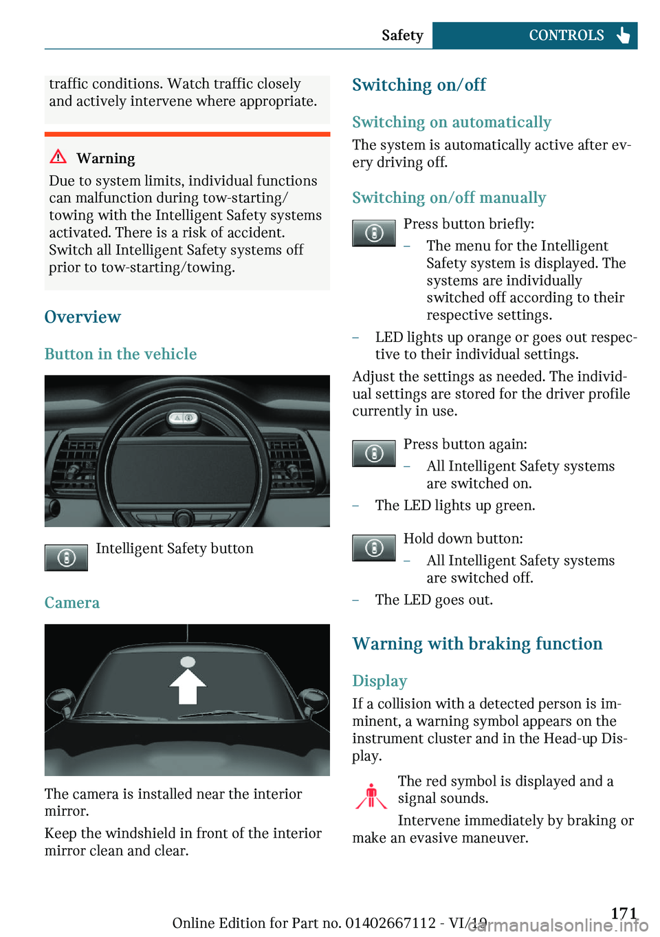 MINI COOPER 2020  Owners Manual �